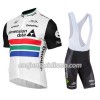 Conjunto Maillot + Culotte Corto con tirantes 2017 Dimension Data Campeonato de Sudáfrica